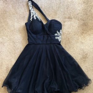 Navy Blue Cocktail Dress